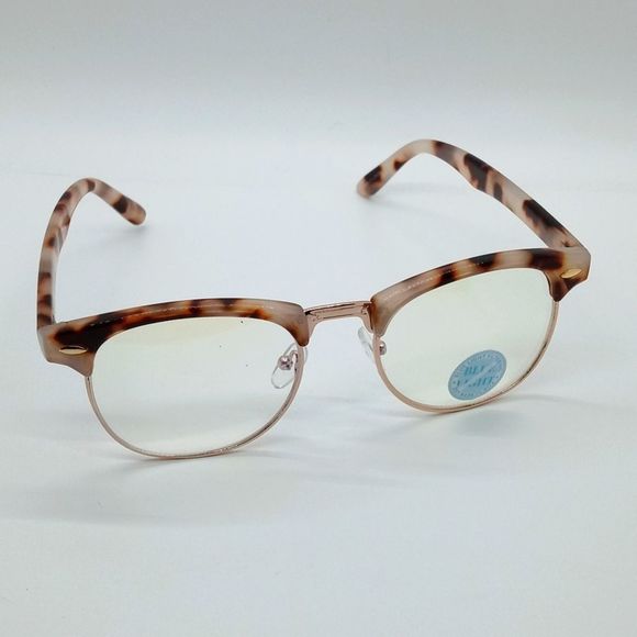 Express Blue Light Filter Milky Tortoise Glasses - Picture 3 of 7